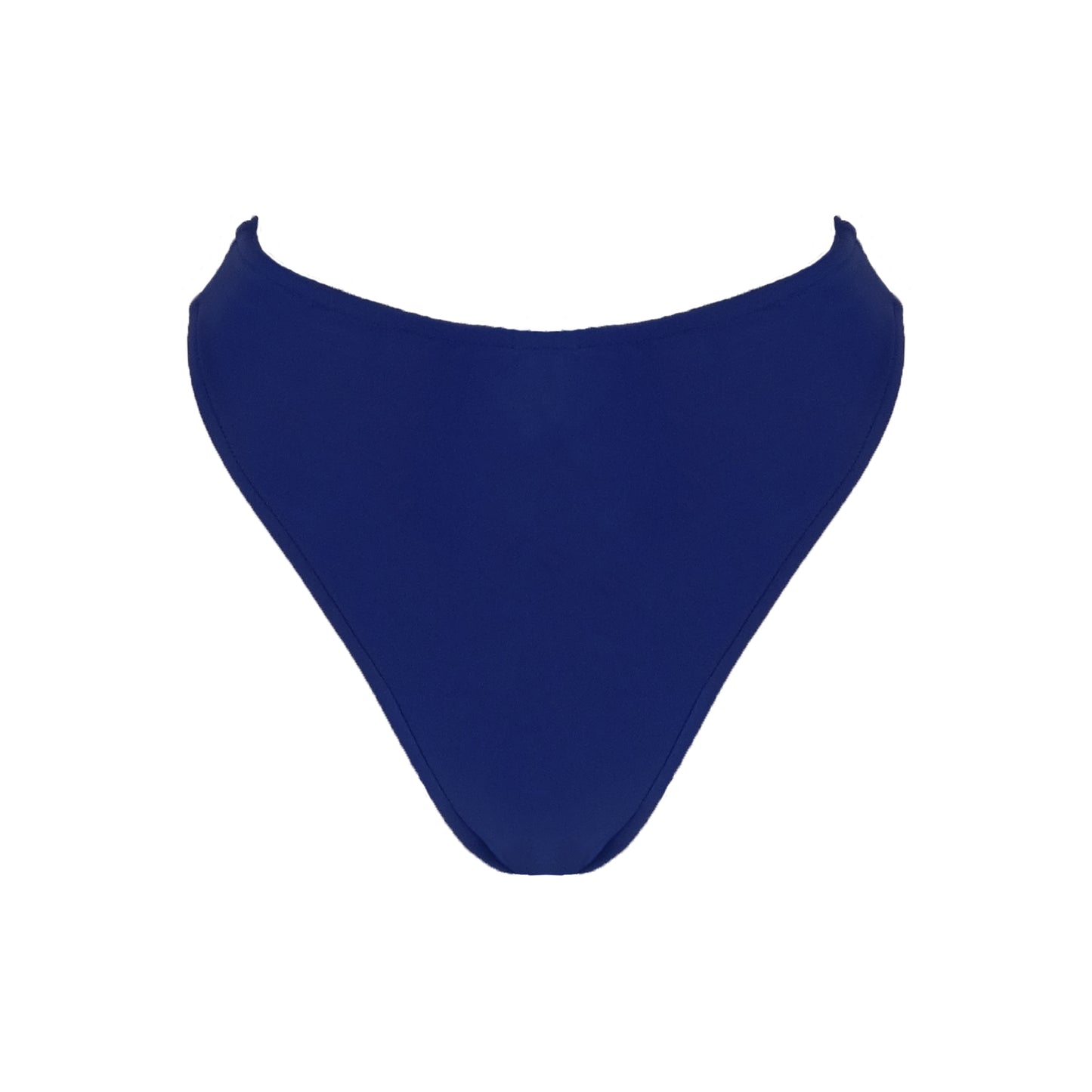 Midnight navy High waist bikini bottom with high cut legs and cheeky bum coverage.